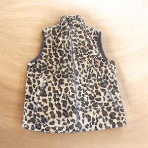 Zesica Leopard Print Fleece Vest box100